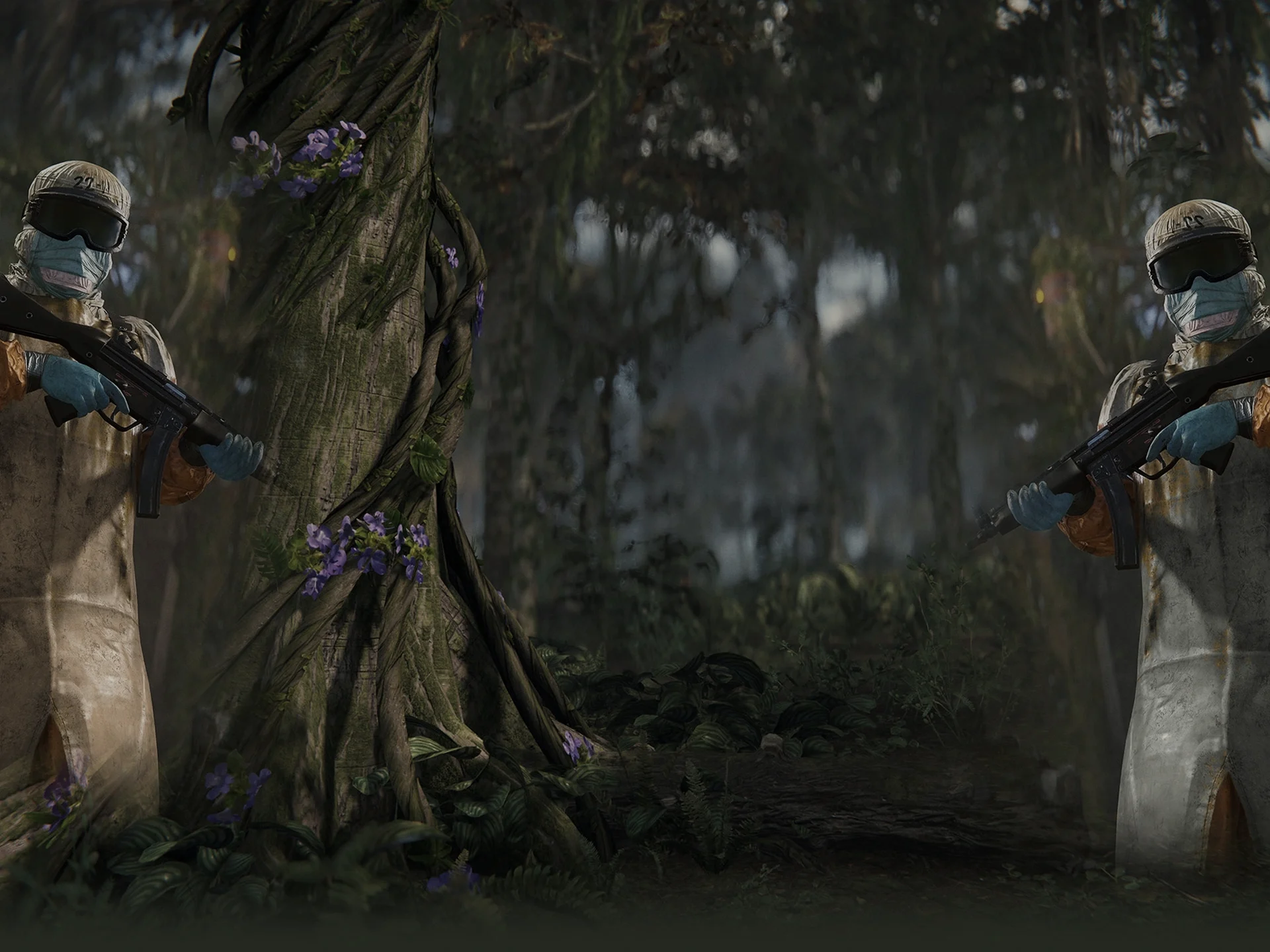 Выжившие Rust в заброшенных джунглях
